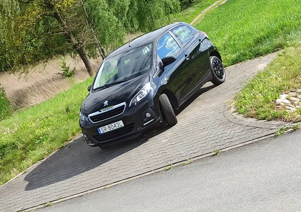 śląskie Peugeot 108 cena 22500 przebieg: 85000, rok produkcji 2014 z Rybnik